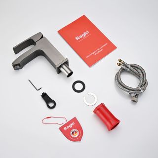 Смеситель для раковины Raglo R01.10.09 графит Смеситель для раковины Raglo R01.10.09 графит