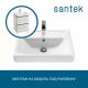 Мебельная раковина Santek Тигода 1WH302082 60 см белый