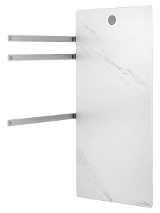 Полотенцесушитель электрический Wonzon & Woghand Stuttgart WW-A503-BR 42x80 см с каменной плитой белый мрамор/брашированный никель