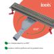 Душевой лоток IDDIS Перфекс (Perfex) 975B5GM20DZ 50 см графит матовый