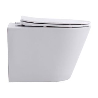 Унитаз подвесной Azario Vacio AZ-1904T безободковый торнадо белый