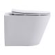 Унитаз подвесной Azario Vacio AZ-1904T безободковый торнадо белый