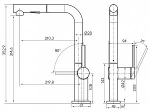 Смеситель для кухни Paulmark Neo Ne214419-431 хром
