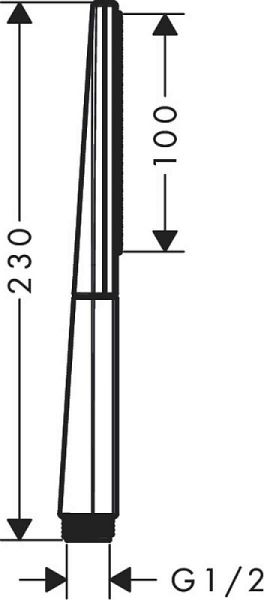 Душевая лейка Hansgrohe Rainfinity 26866700 белый