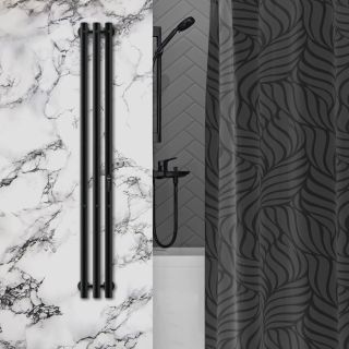 Полотенцесушитель электрический Indigo Style LSE120-13BRRt 120x13 см чёрный муар