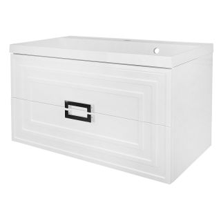 Тумба с раковиной Azario Armario CS00096962 90 см белый глянец