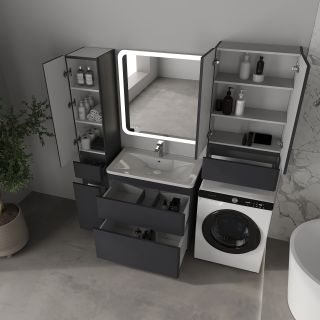 Шкаф подвесной Style Line Атлантика СС-00002568 60 см графит