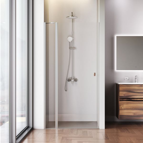 Душевая дверь  AM.PM Sunny W87G-100-1P-MT прозрачное стекло профиль серебристый 100x190