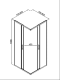 Душевой уголок Good Door Lite ЛТ00034 80x80 см профиль оружейная сталь матовая стекло прозрачное