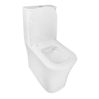 Унитаз-компакт Azario Anteo Square AZ-1218A безободковый белый