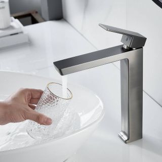 Смеситель для раковины Rose R1811T-1 оружейная сталь Смеситель для раковины Rose R1811T-1 оружейная сталь