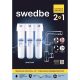 Смеситель для кухни Swedbe Selene Plus К8149К в комплекте с фильтром Аквафор Кристалл чёрный матовый