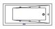 Гидромассажная ванна Whitecross Wave Slim 0111.150070.100.SOFT.CR 150x70см Soft хром
