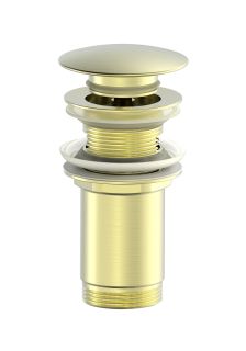 Донный клапан для раковины Wonzon & Woghand WW-88SS09-BG с переливом брашированное золото Донный клапан для раковины Wonzon & Woghand WW-88SS09-BG с переливом брашированное золото