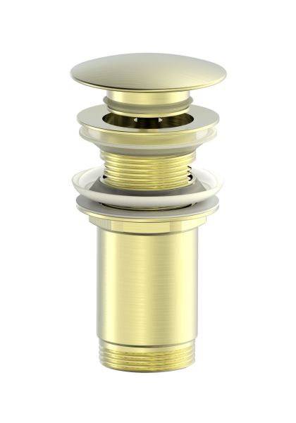 Донный клапан для раковины Wonzon & Woghand WW-88SS09-BG с переливом брашированное золото Донный клапан для раковины Wonzon & Woghand WW-88SS09-BG с переливом брашированное золото