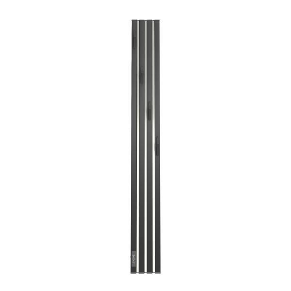 Полотенцесушитель электрический Point Пиано PN19722BC 150x1200 диммер слева черный/хром