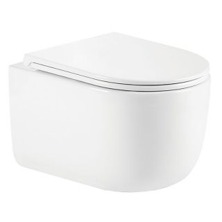 Унитаз подвесной Azario Serenata AZ-5101T-WHT безободковый торнадо белый