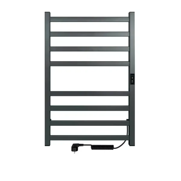 Полотенцесушитель электрический Indigo Oktava Slim 3 LСLOKS3E80-50GNSRt 80x50 см оружейная сталь