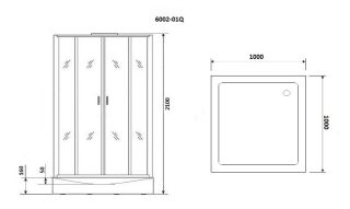 Душевая кабина Niagara Premium NG-6002-01Q 100х100 см