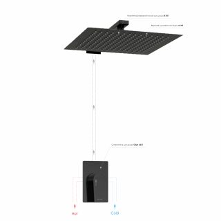 Душевой комплект WasserKRAFT Glan A66181 чёрный