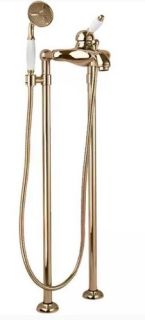 Напольный однорычажный смеситель, золото Cezares ELITE-VDPM-03/24-Bi