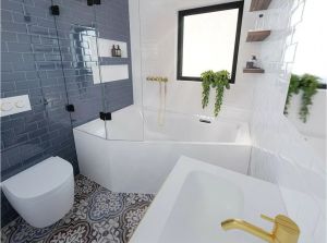 Акриловая ванна Riho Rethink Space Fall B115006005 R заполнение через перелив 180х110см белый