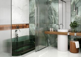 Керамогранит Artkera Group Авелон Оникс изумрудный / Avelon Oniks emerald 60120AVL24P 600x1200х7 полированный
