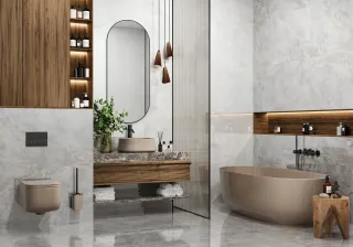 Керамогранит New Trend 60120ETR15P Оникс Ветро темный / Onice Vetro Dark полированный 600х1200