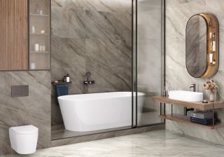 Керамогранит LCM 60120MAE21P Марморис каштановый / Marmorise Marron полированный 600х1200