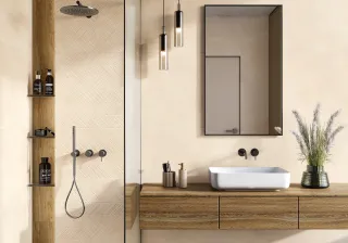 Керамогранит LCM 60120NEV02M Невел Зип кремовый / Nevel Crema Zip матовый карвинг 600х1200