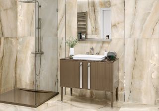 Керамогранит LCM 60120OSM00P Оникс Смоук светлый / Onyx Smoke Light полированный 600х1200