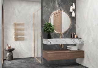 Керамогранит LCM 60120RGE25M Аргента темно-серый / Argenta Graphite матовый карвинг 600х1200