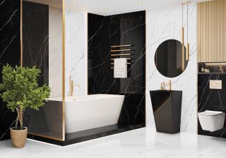 Керамогранит LCM 60120TWN99HG Твинстоун черный / Twinstone Black суперполированный 600х1200