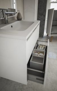 Тумба под раковину Cezares 74x57 Bianco Lucido Glass 41797