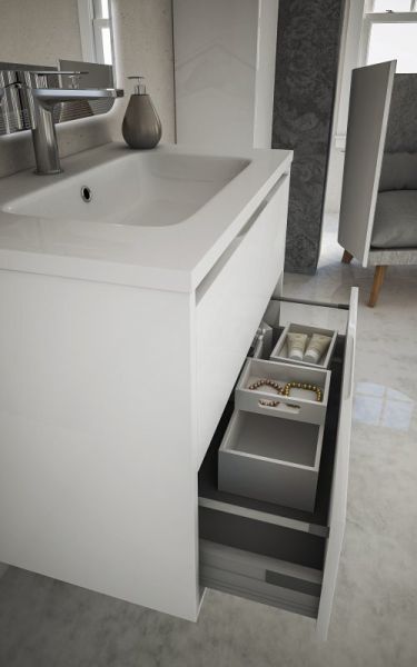 Тумба под раковину Cezares 100x57 Bianco Lucido Glass 41803