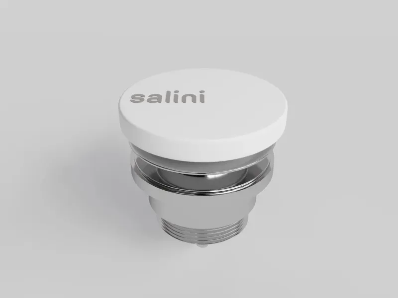 Донный клапан для раковины Salini S-Sense 16721WG D 602 белый глянцевый Донный клапан для раковины Salini S-Sense 16721WG D 602 белый глянцевый