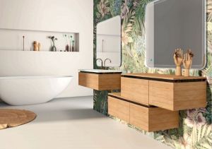Тумба под раковину Cezares 100x30 Rovere Tabacco Avril 55074