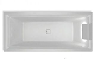 Акриловая ванна с подсветкой Riho Still Square LED Fall B100033005 170х75см светодиоды и подголовник справа заполнение через перелив белый Акриловая ванна с подсветкой Riho Still Square LED Fall B100033005 170х75см светодиоды и подголовник справа заполнение через перелив белый