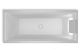 Акриловая ванна с подсветкой Riho Still Square LED Fall B100033005 170х75см светодиоды и подголовник справа заполнение через перелив белый