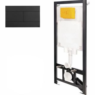 Инсталляция для унитаза Oli 80 ECO 886914SLO3 панель слива Slim чёрный