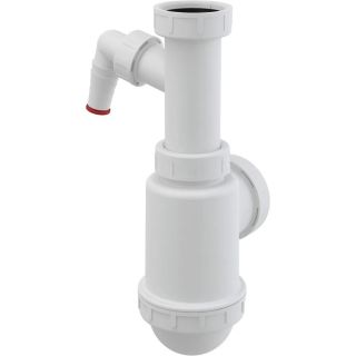 Сифон для мойки AlcaPlast c накидной гайкой 6/4" и подводкой A443P-DN50/40 Сифон для мойки AlcaPlast c накидной гайкой 6/4" и подводкой A443P-DN50/40