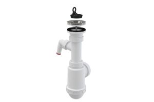 Сифон для мойки AlcaPlast c нержавеющей решеткой ?70 и подводкой A441P-DN50/40