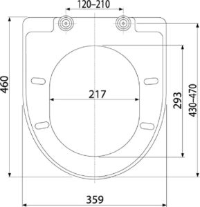 Сиденье для унитаза AlcaPlast Softclose A67