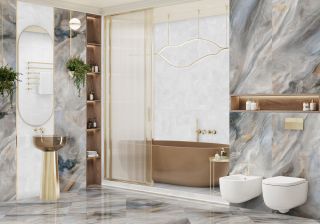 Керамогранит LCM 6060ILN55HG Иллюжн Флоу / Illusion Flow суперполированный 600х600