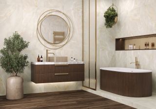 Керамогранит Delacora Оникс Бриз кремовый / Onyx Breez Crema 6060ONB01 сахарный эффект 600х600х9,5