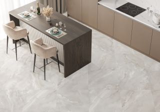 Керамогранит Delacora Оникс Бриз кремовый / Onyx Breez Crema 6060ONB01 сахарный эффект 600х600х9,5