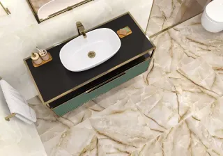 Керамогранит LCM 6060ORO11P Оникс Роял Латте / Onyx Royal Latte полированный 600х600