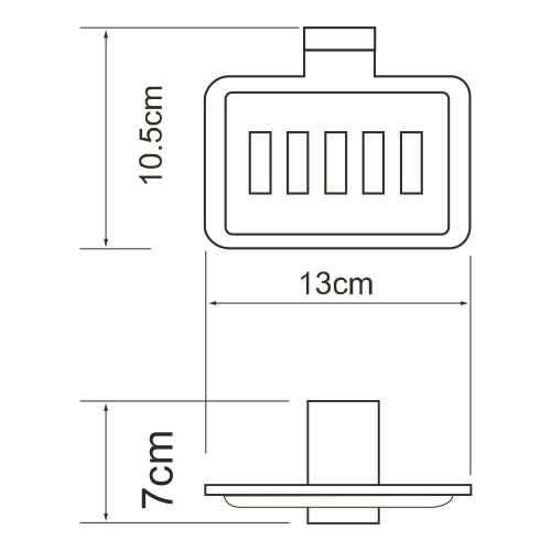 Lopau K-6069 Мыльница решетка Lopau K-6069 Мыльница решетка