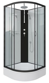 Душевая кабина Niagara NG-6701-14BKT 90x90см чёрный/прозрачное