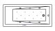 Гидромассажная ванна Whitecross Wave Slim 0111.170070.100.RELAX.BR 170x70см Relax бронза